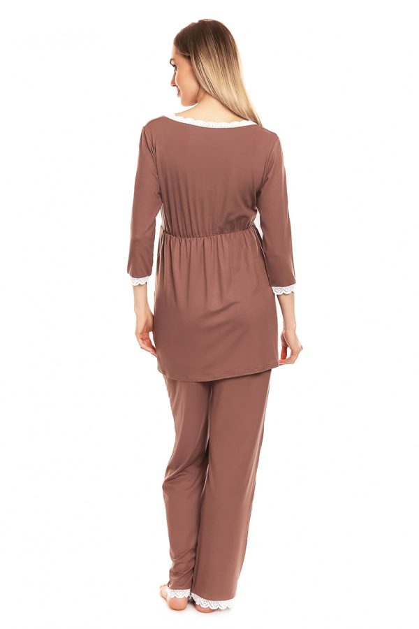 beige Pregnancy pajamas model 132600 PeeKaBoo