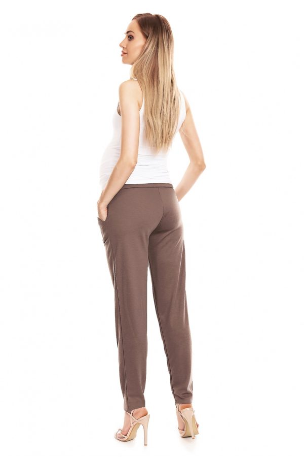 beige Maternity pants model 133339 PeeKaBoo