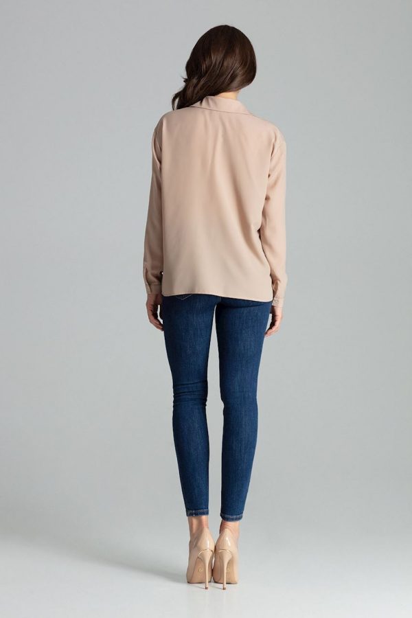 beige Long sleeve shirt model 135870 Lenitif