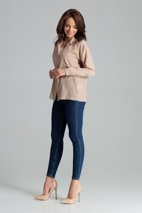 beige Long sleeve shirt model 135870 Lenitif