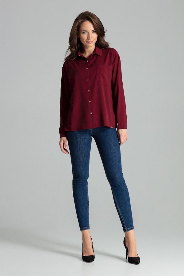 red Long sleeve shirt model 135872 Lenitif
