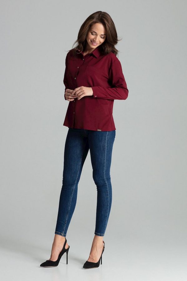 red Long sleeve shirt model 135872 Lenitif
