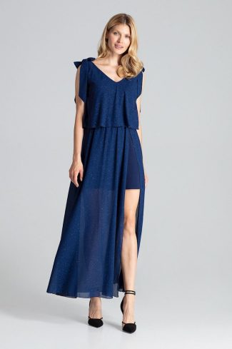 navy blue Cocktail dress model 138278 Figl