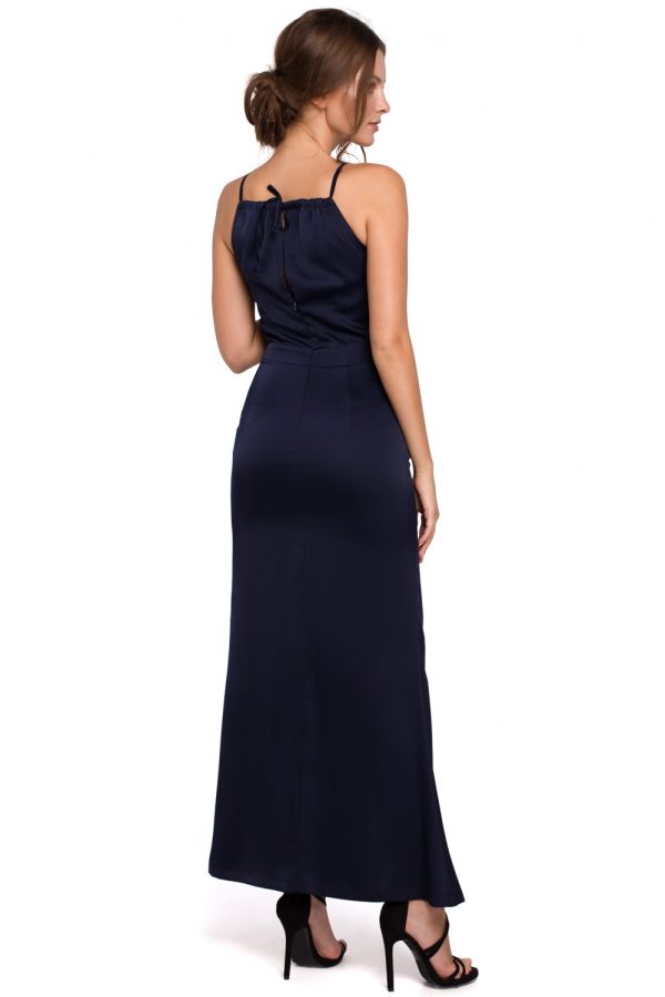 navy blue Long dress model 138749 Makover