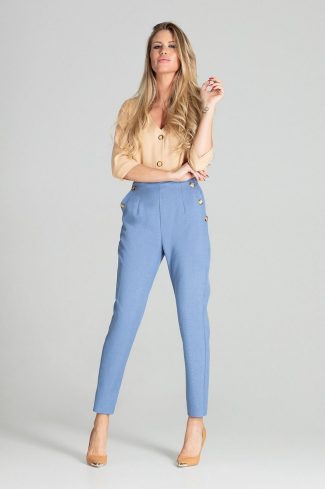 871333 blue Trousers model 141763 Figl