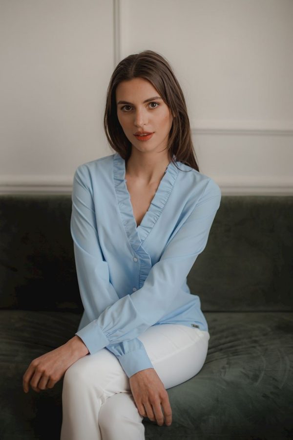 blue Long sleeve shirt model 143922 Lenitif