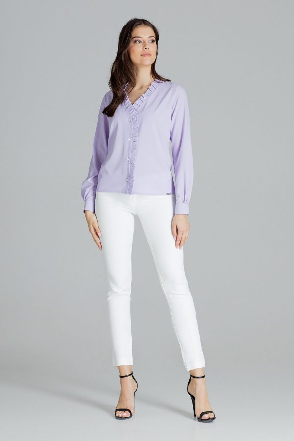 violet Long sleeve shirt model 143923 Lenitif