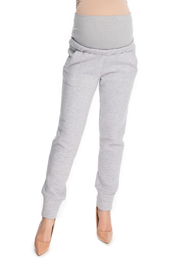 grey Maternity pants model 147523 PeeKaBoo