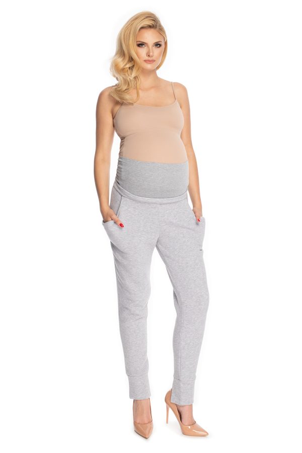 grey Maternity pants model 147525 PeeKaBoo