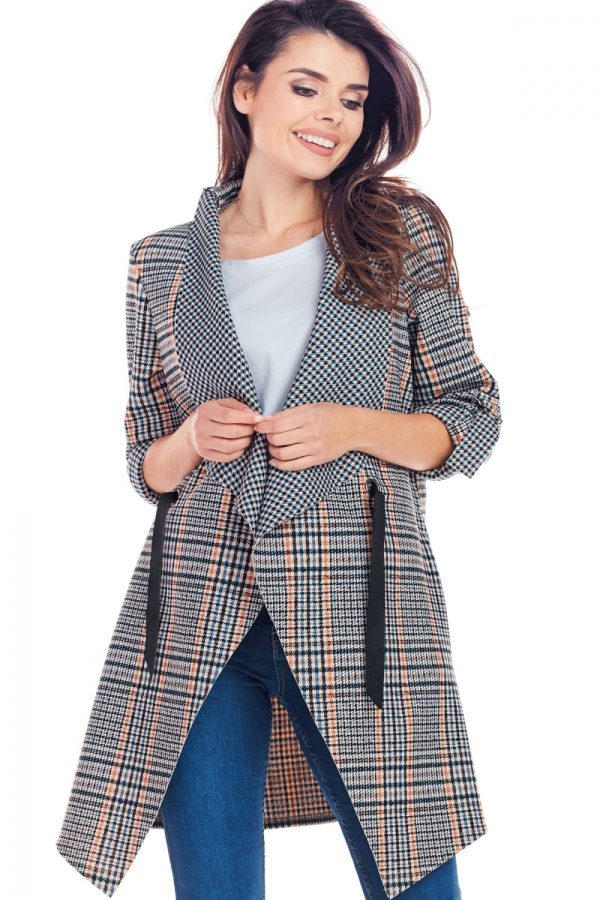 navy blue Jacket model 148983 awama