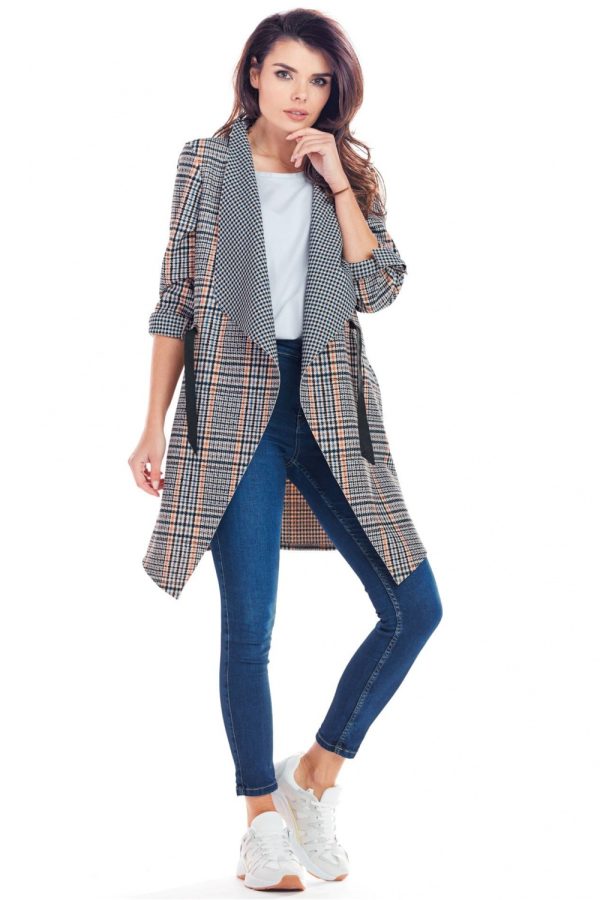 navy blue Jacket model 148983 awama