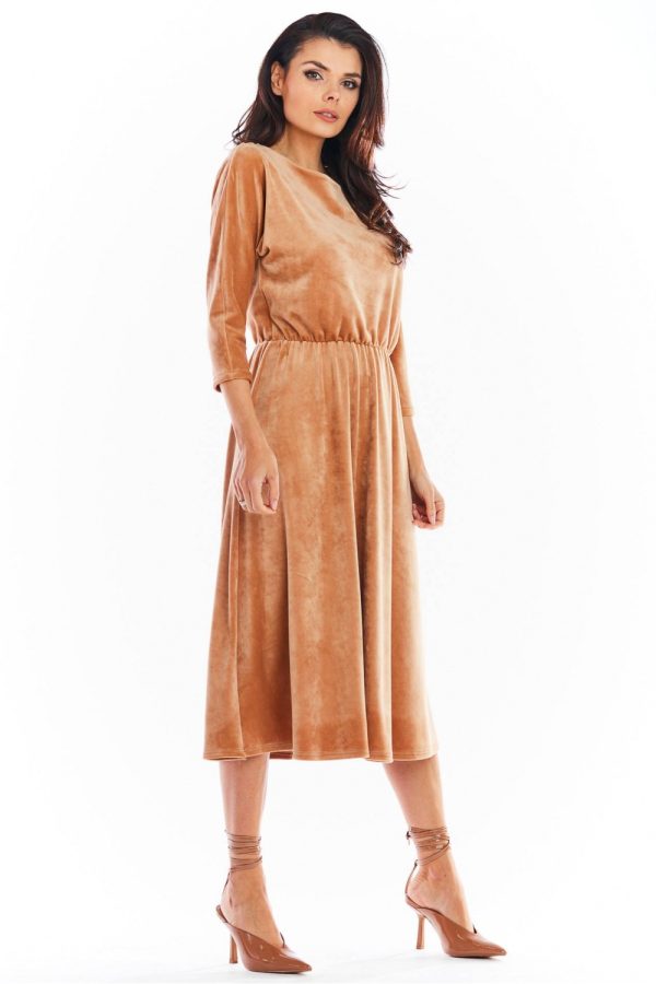 beige Evening dress model 150737 awama