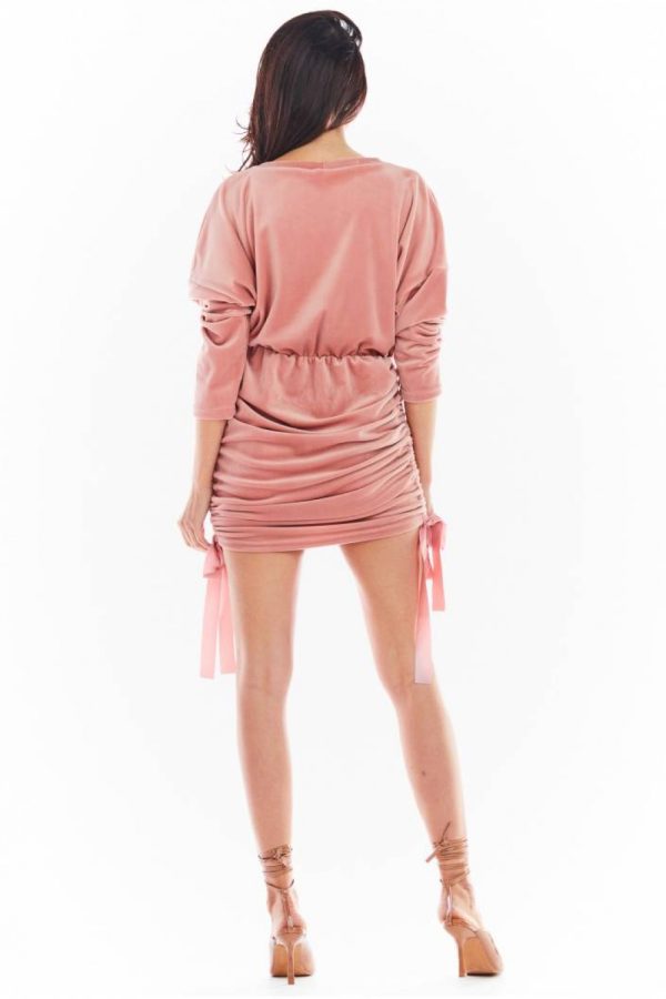 pink Short dress model 150739 awama