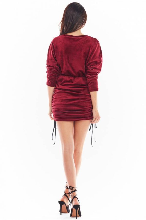 red Short dress model 150740 awama