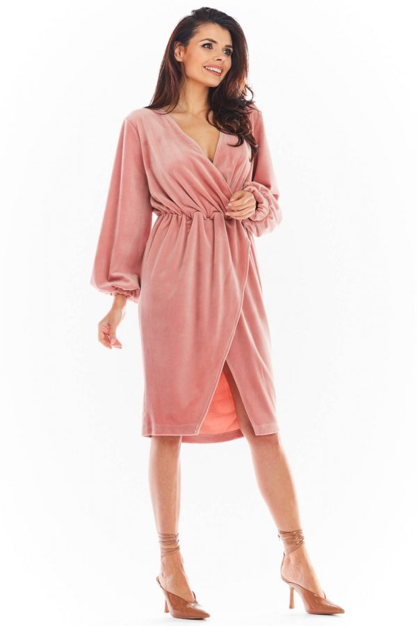 pink Evening dress model 150747 awama