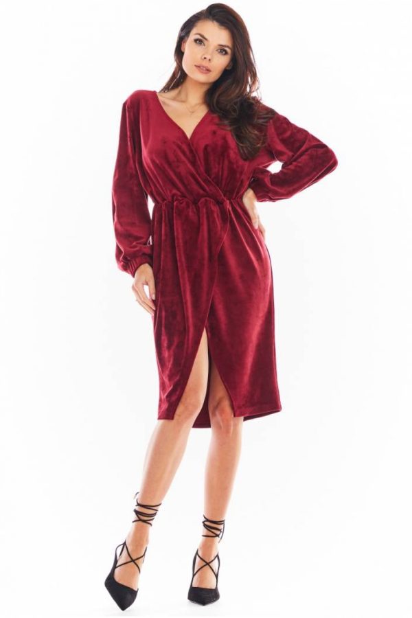 red Evening dress model 150749 awama