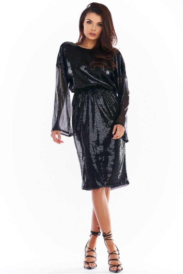 black Evening dress model 150755 awama