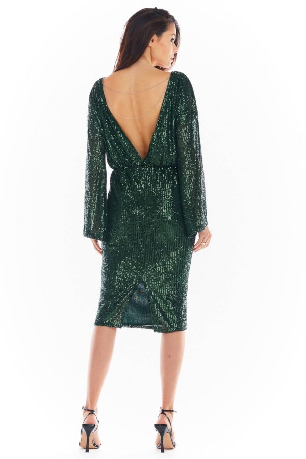 green Evening dress model 150756 awama