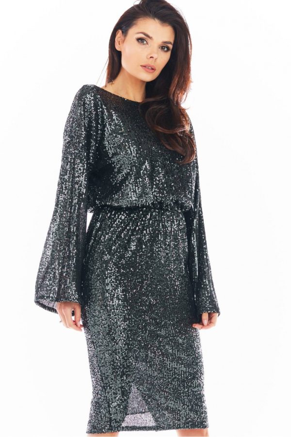 grey Evening dress model 150758 awama