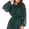 green Short dress model 150764 awama