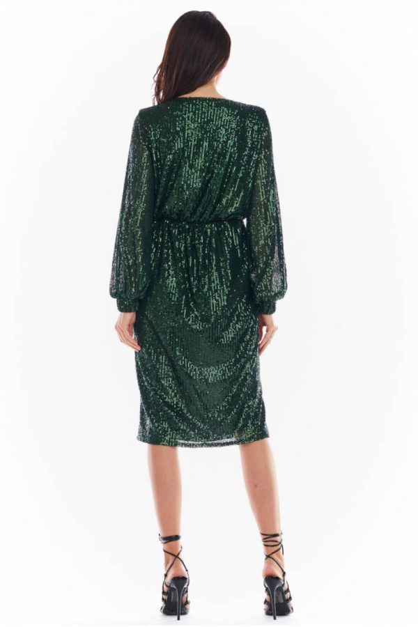 green Evening dress model 150771 awama
