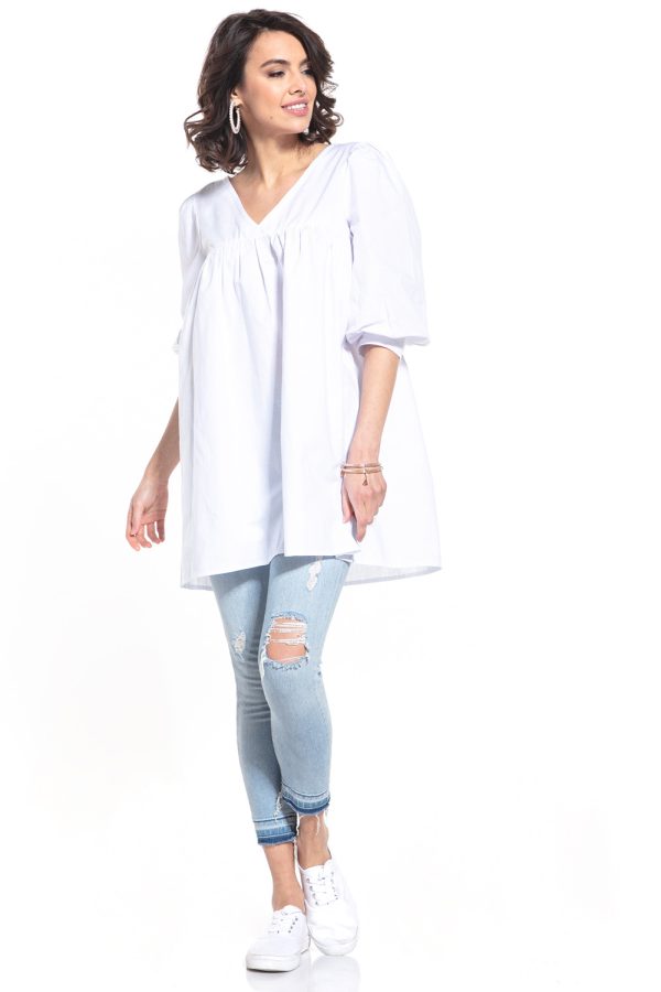 white Tunic model 152889 Tessita
