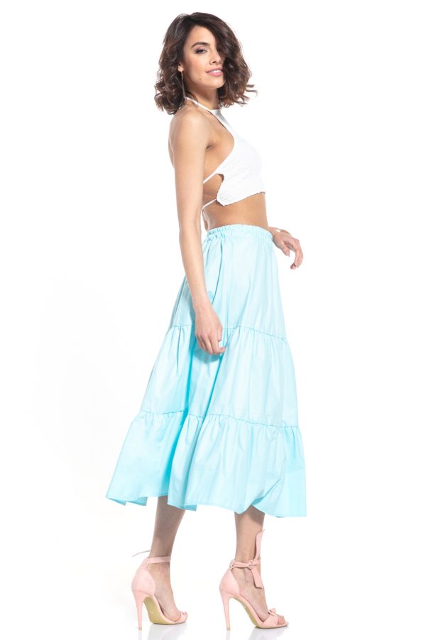 pink Long skirt model 152904 Tessita
