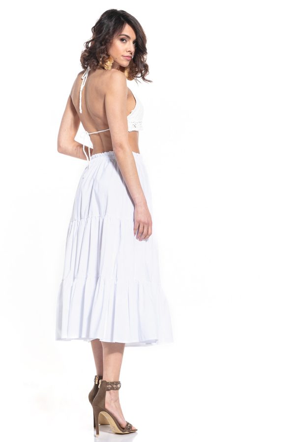 white Long skirt model 152907 Tessita
