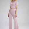 pink Women trousers model 154718 Figl
