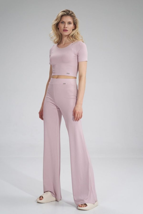 pink Women trousers model 154718 Figl