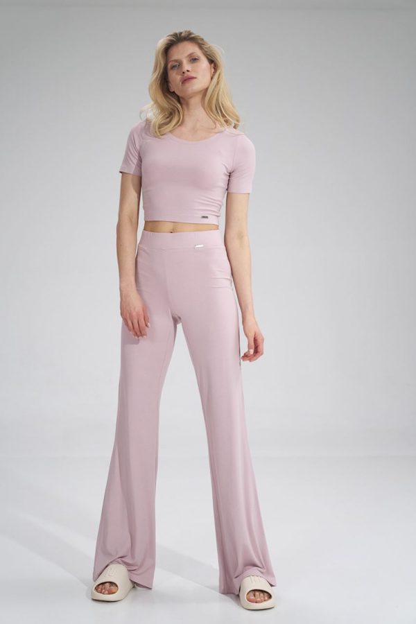 pink Women trousers model 154718 Figl