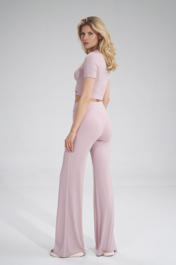 pink Women trousers model 154718 Figl
