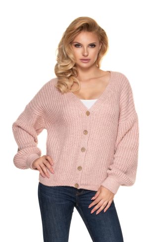 pink Cardigan model 156914 PeeKaBoo
