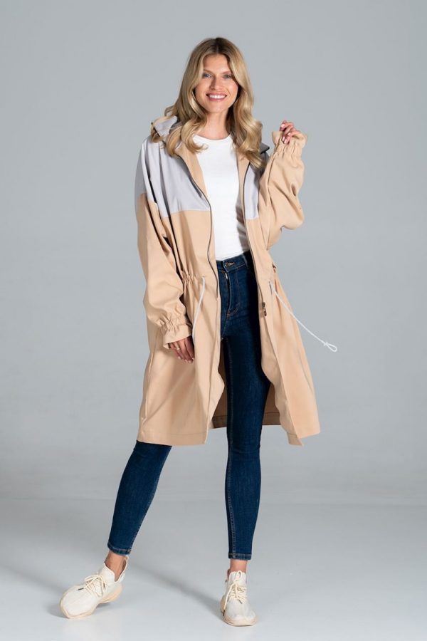beige Coat model 157552 Figl