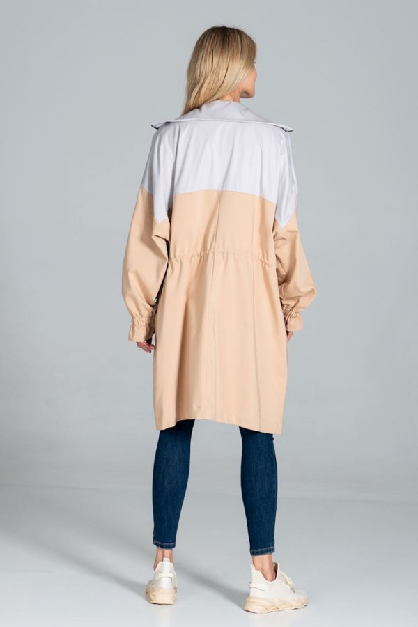 beige Coat model 157552 Figl