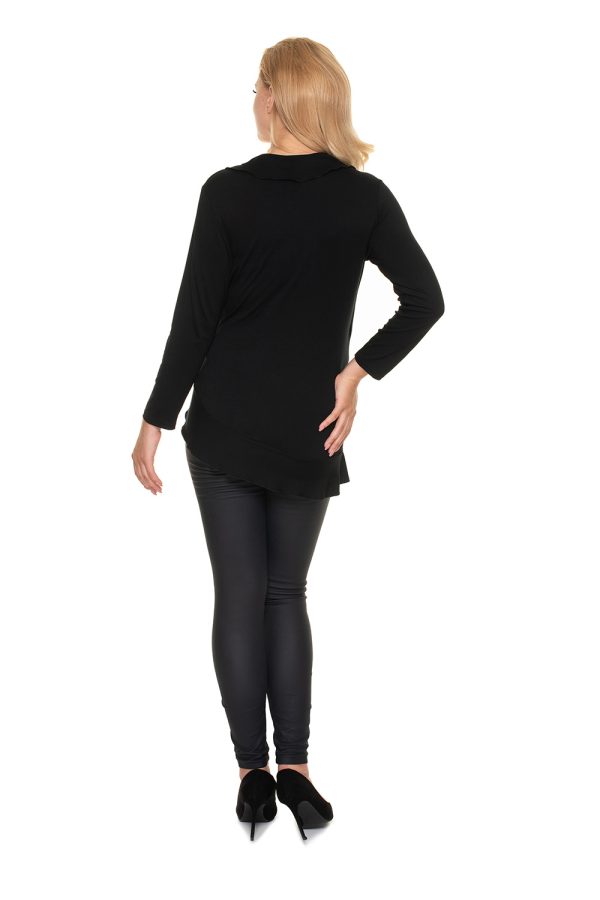 black Maternity blouse model 157821 PeeKaBoo
