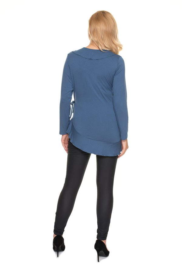 blue Maternity blouse model 157823 PeeKaBoo