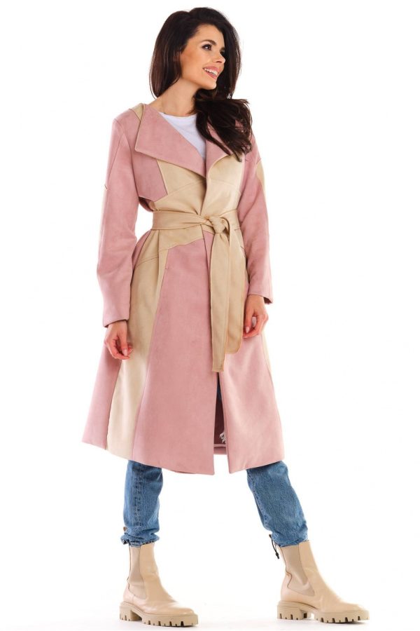 pink Coat model 158798 awama