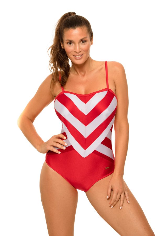 red Swimsuit one piece model 164016 Marko