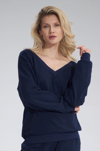 navy blue Sweatshirt model 167883 Figl