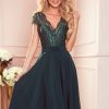943807 green Evening dress model 167992 Numoco