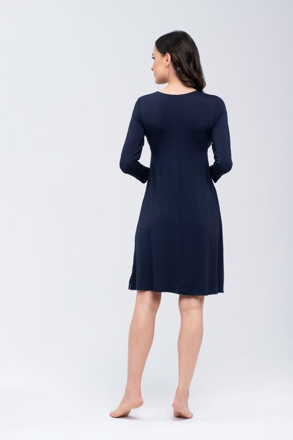 navy blue Nightshirt model 171296 Babella