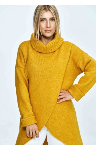 956121 yellow Turtleneck model 172202 Figl