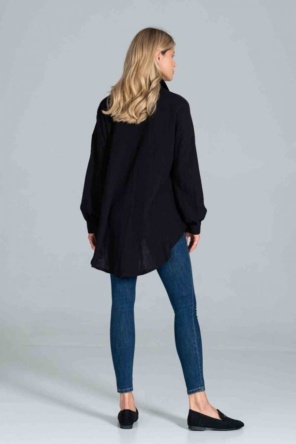 black Long sleeve shirt model 172273 Figl