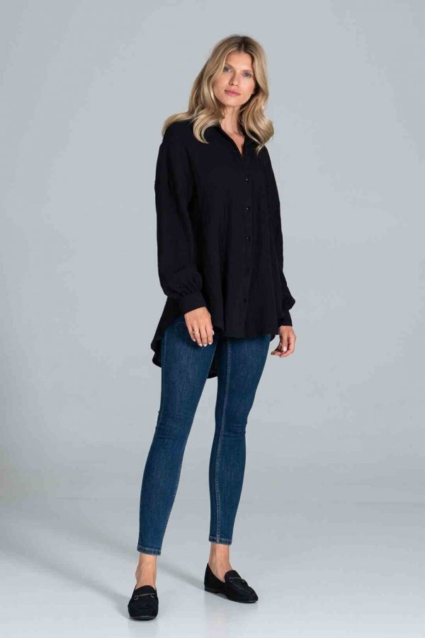 black Long sleeve shirt model 172273 Figl