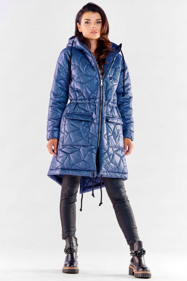 navy blue Jacket model 173886 awama