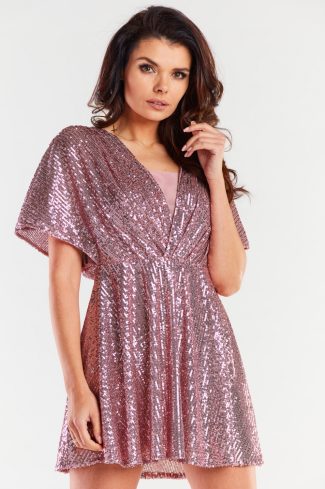 pink Evening dress model 174293 awama