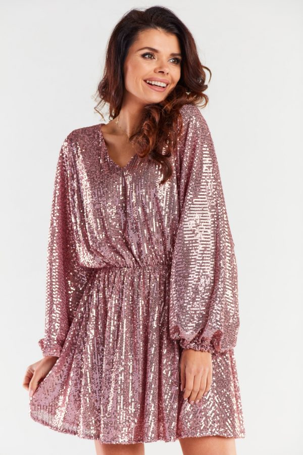pink Evening dress model 174303 awama