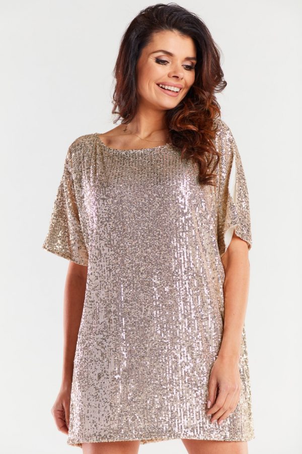 beige Evening dress model 174311 awama