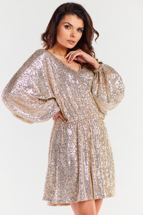 beige Evening dress model 174305 awama